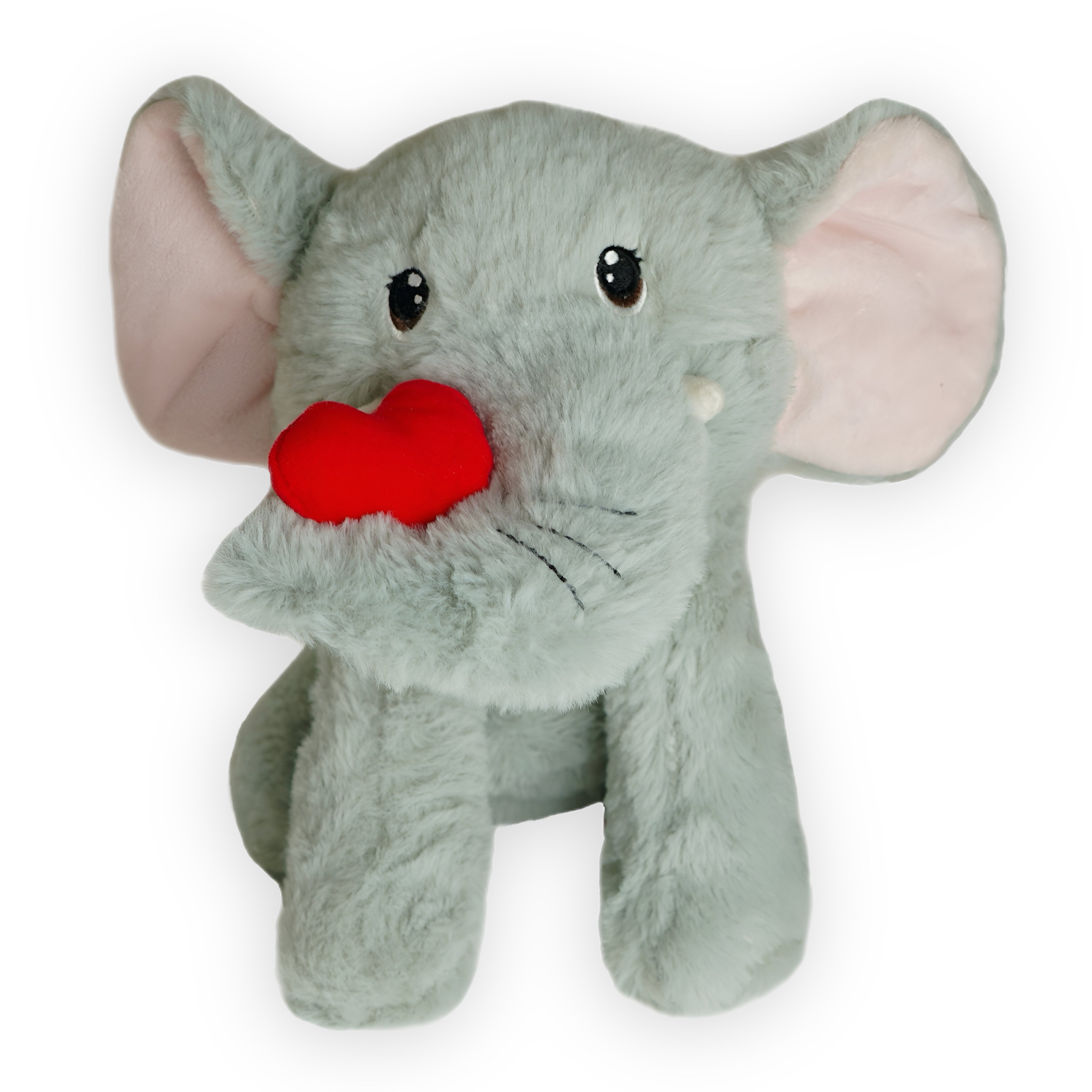 Deluxe Paws Cute Elephant with Heart Valentines Cuddly Toy 30cm Super Soft Plush Toy