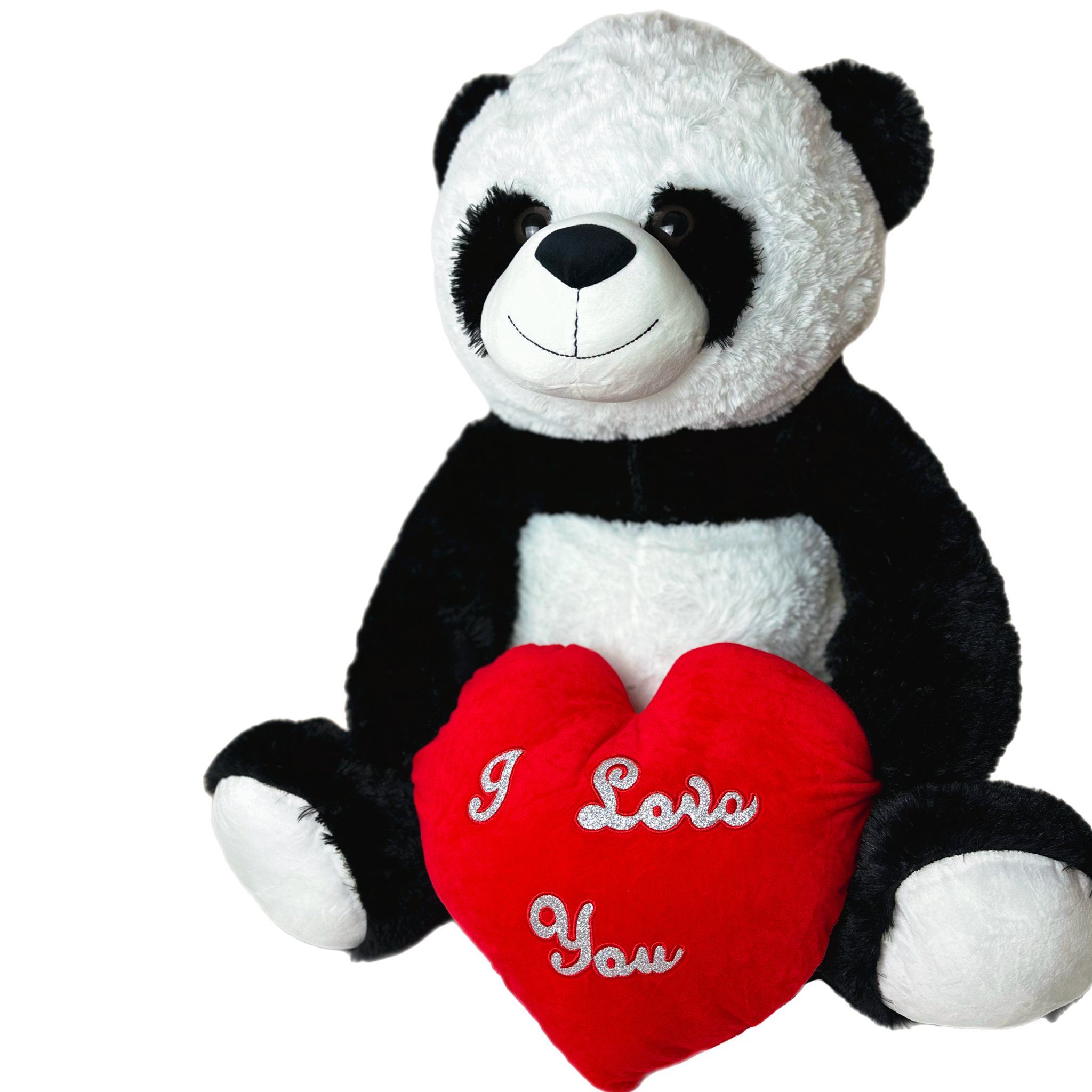 Valentines - I Love You -  Panda Bear - Large Giant Plush 80cm with Heart