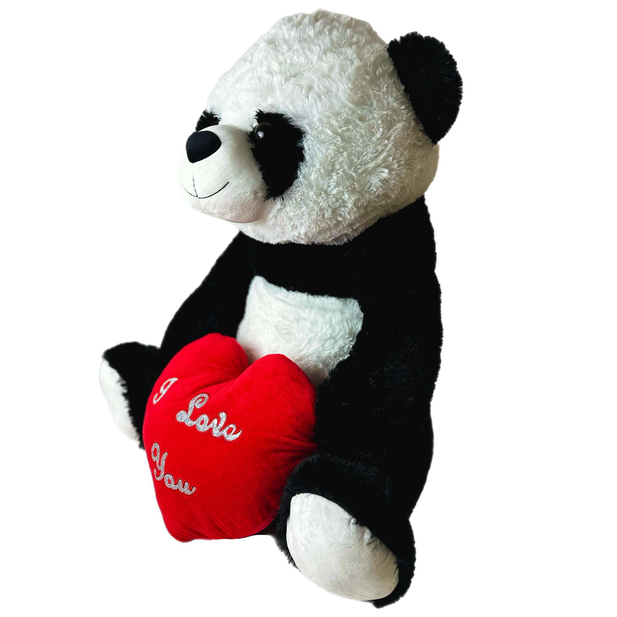 Valentines - I Love You -  Panda Bear - Large Giant Plush 80cm with Heart - 0