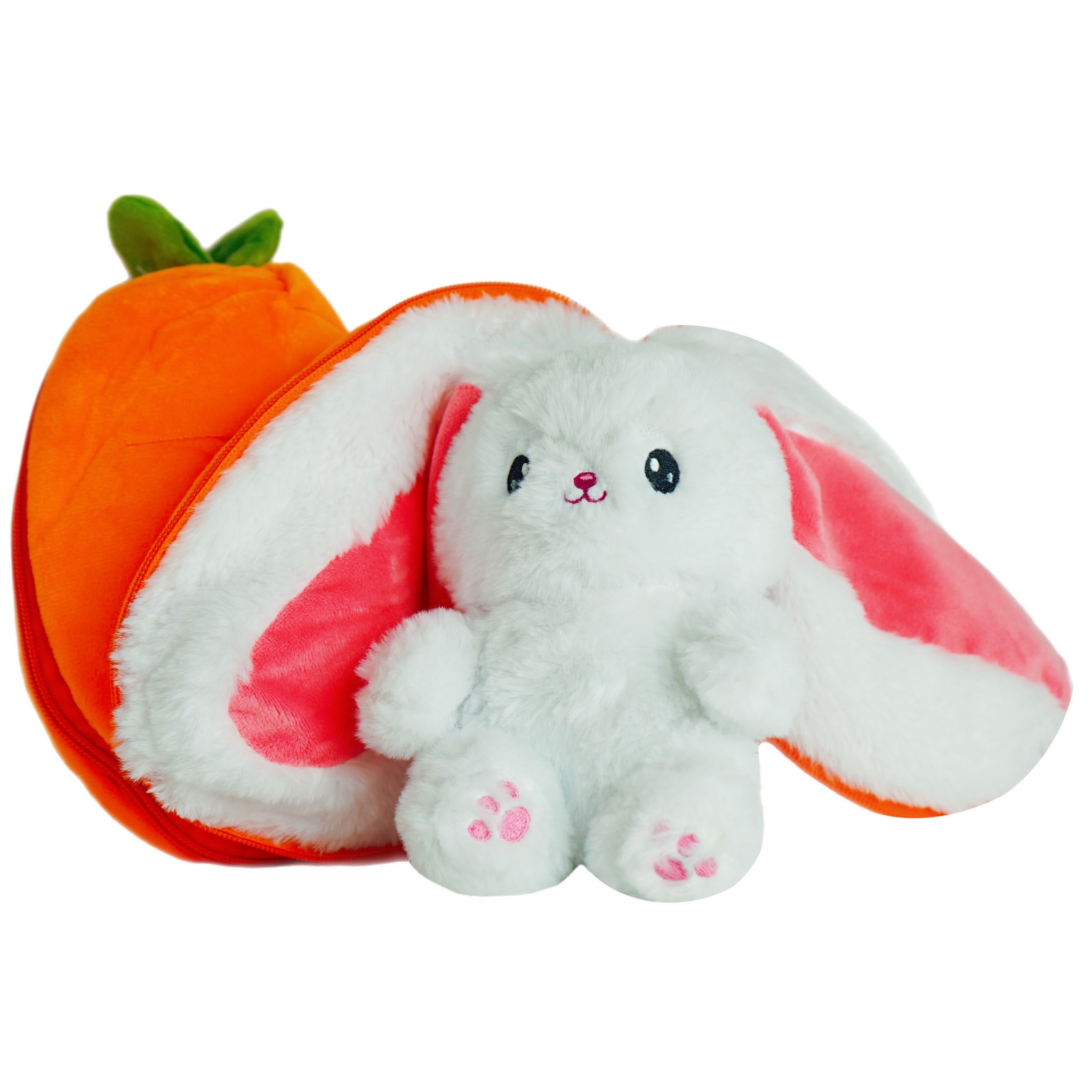 Buy white-bunny-carrot Easter Zip&#39;Emals Reversible Bunny Plush (3 Assorted - Fruits &amp; Veg)