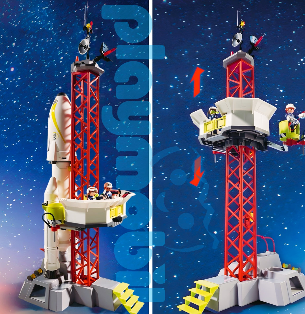 Playmobil 9488 Space Mars Mission Rocket with Launch Site with Lights and Sound