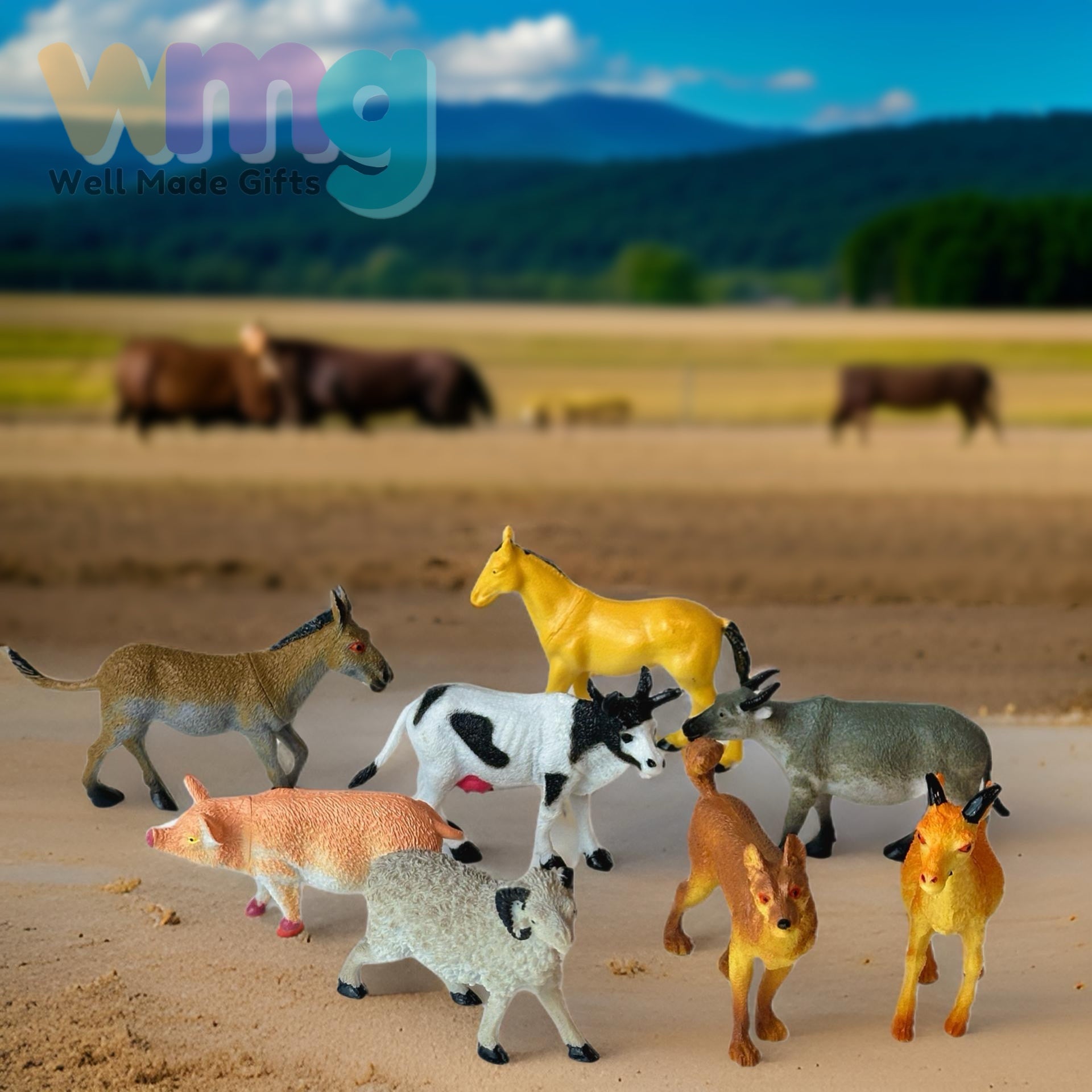 PETERKIN | My Farm - 8 Piece Farm Animal Figure Set