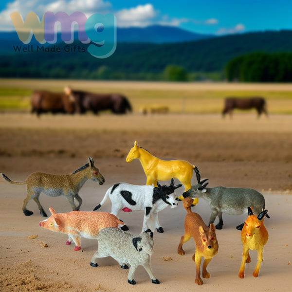 PETERKIN | My Farm - 8 Piece Farm Animal Figure Set