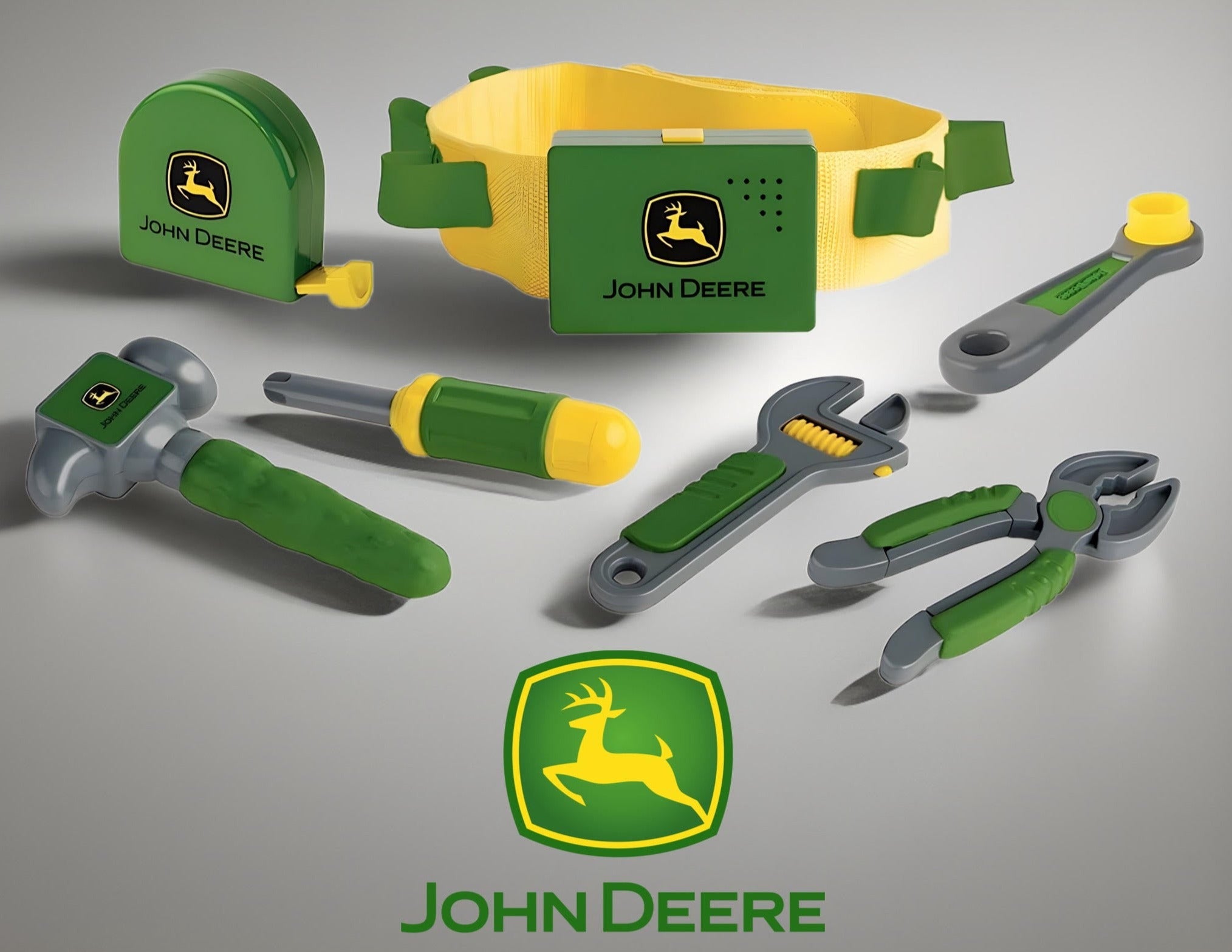 TOMY 35070 ERTL John Deere Deluxe Talking Toolbelt, Green