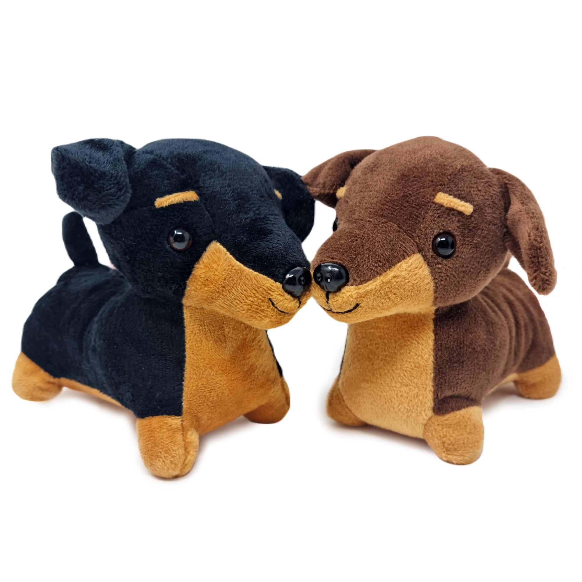 Sausage Dog Puppy Plush 14cm Set of 2