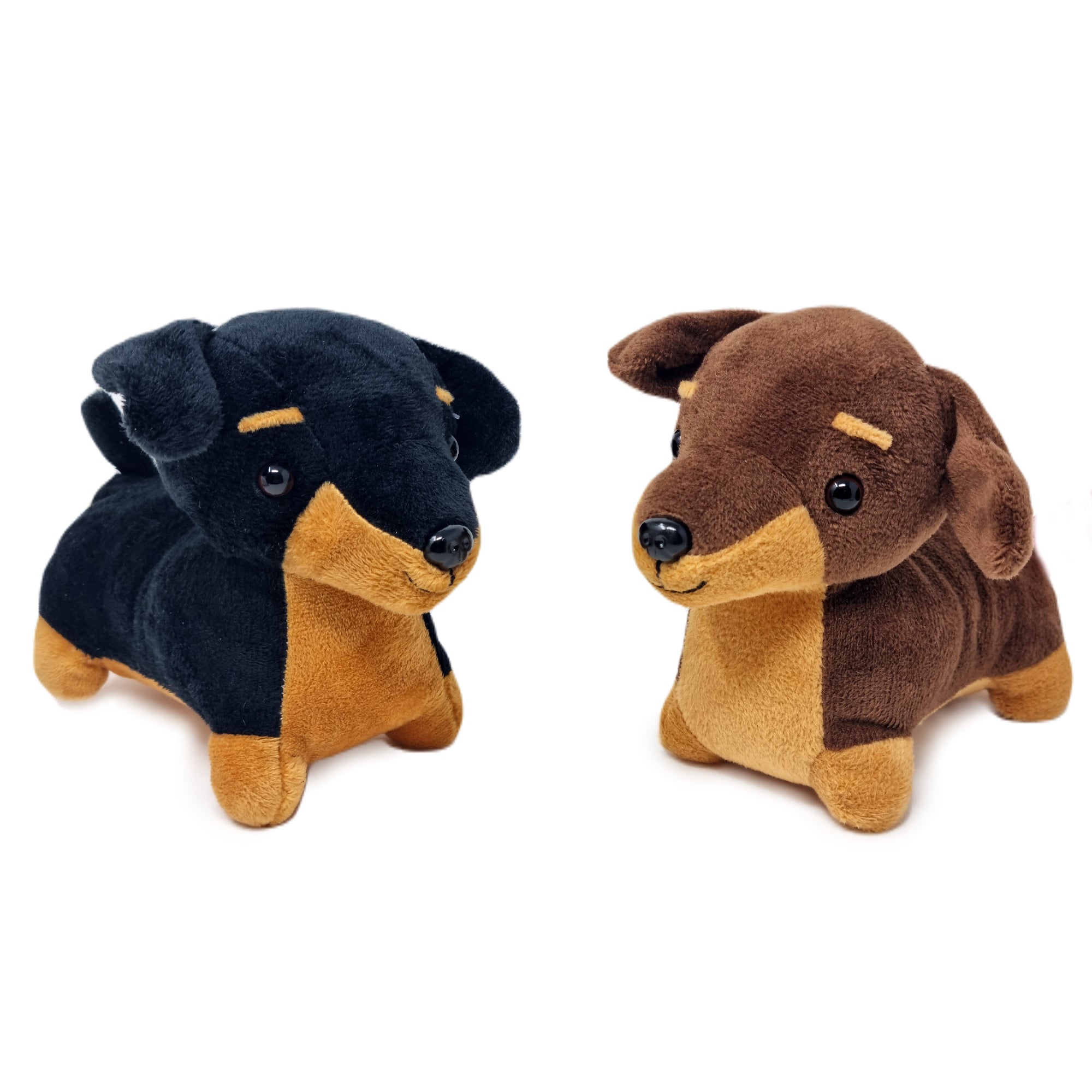 Sausage Dog Puppy Plush 14cm Set of 2