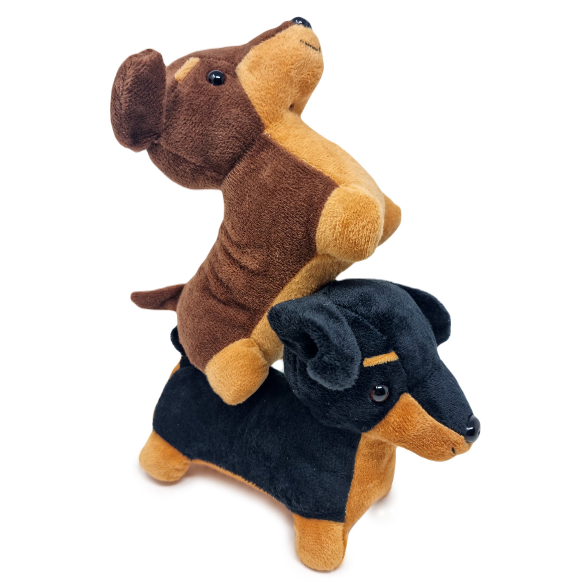 Sausage Dog Puppy Plush 14cm Set of 2