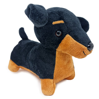 Sausage Dog Puppy Plush 14cm (Black)