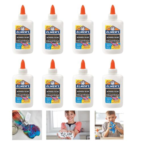 8 x Liquid School Glue Elmer's Washable Clear - 8 PACK