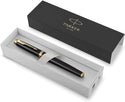 Parker IM Matt Black Gold Trim Fountain Pen Fine NIB Comfortable Ergonomic Shape