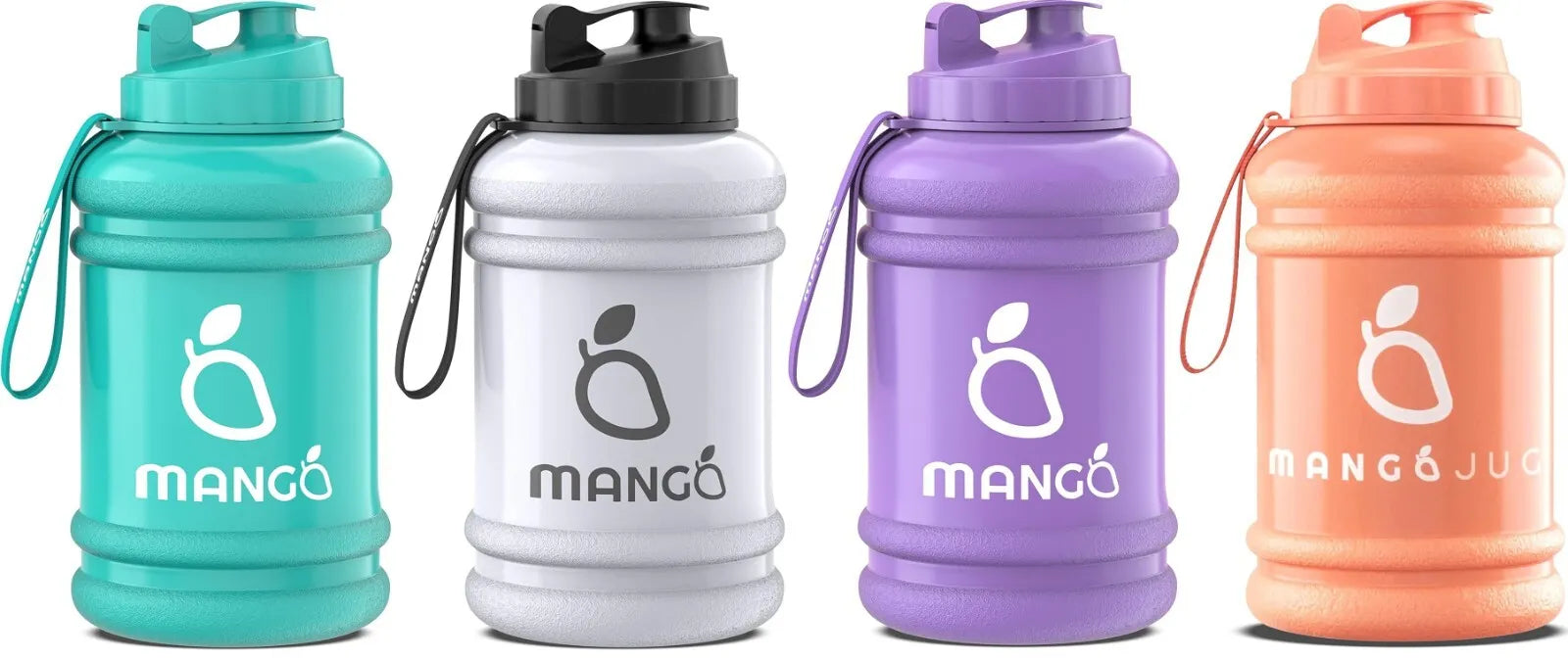 MANGO Water Bottle 2.2 Litre BPA Free Sports Gym Workout Drinking with Straw