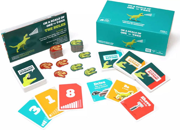 Exploding Kittens on a Scale of One to T-Rex Card Game