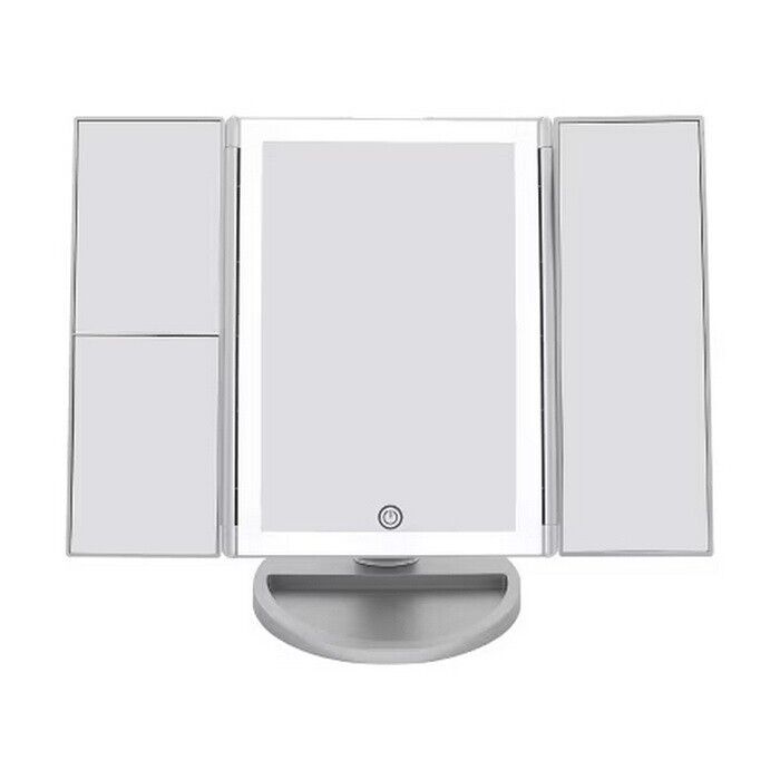 Beautyworks LED Backlit Vanity Mirror, 36 LED Lighting, 1X/2X/3X Magnification