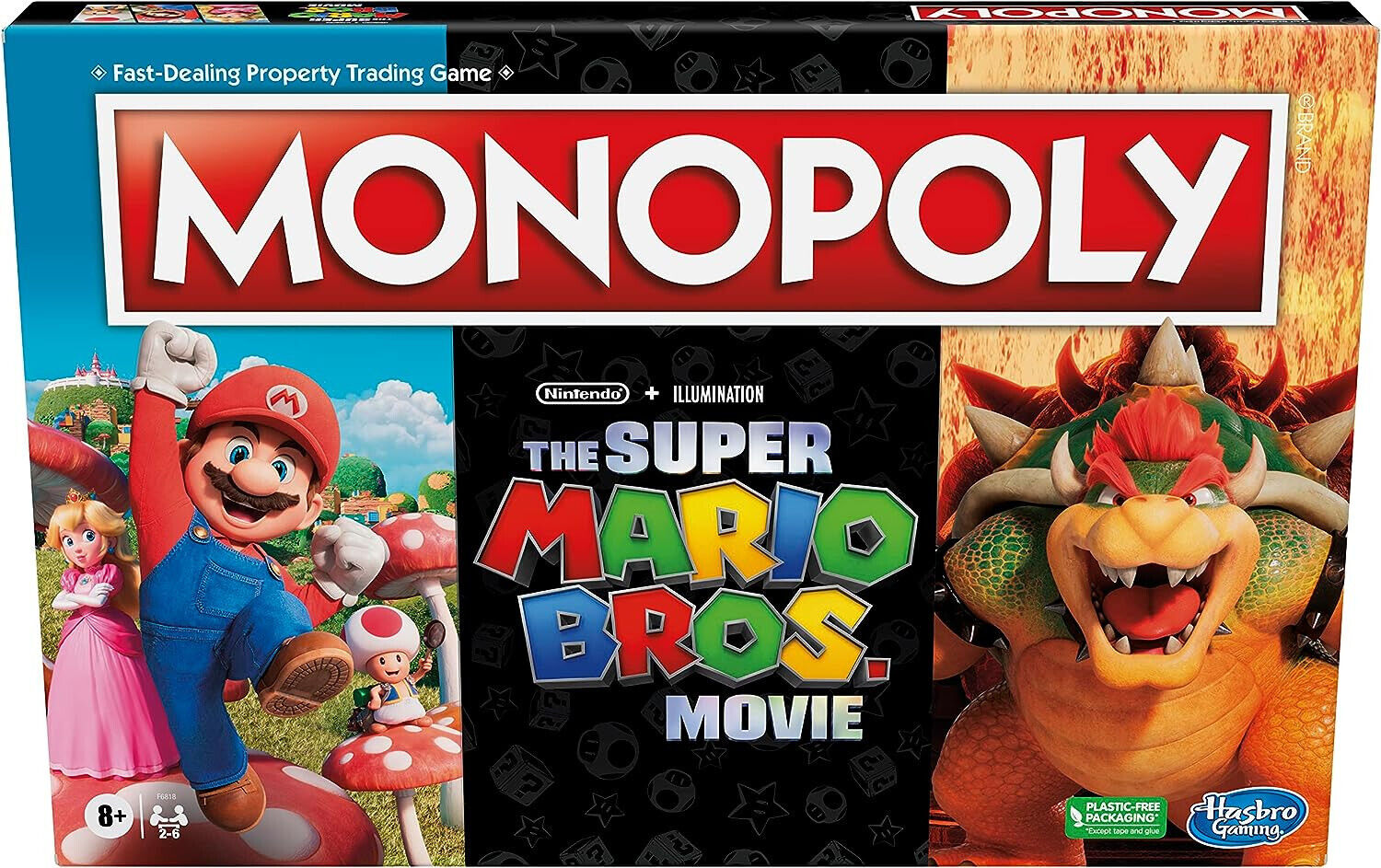 Monopoly The Super Mario Bros. Movie Edition Kids Board Game by Hasbro