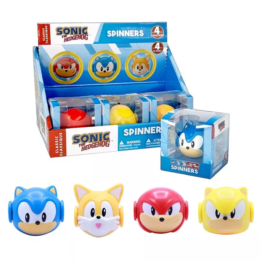 Sonic the Hedgehog Spinners Set of 4