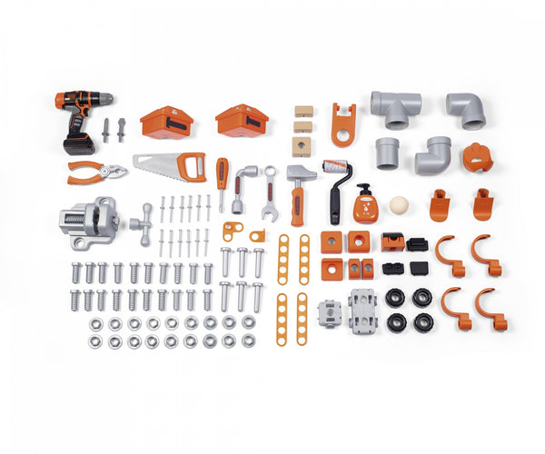 Smoby Black and Decker Kids Mega Centre Workbench with 95+ Accessorie