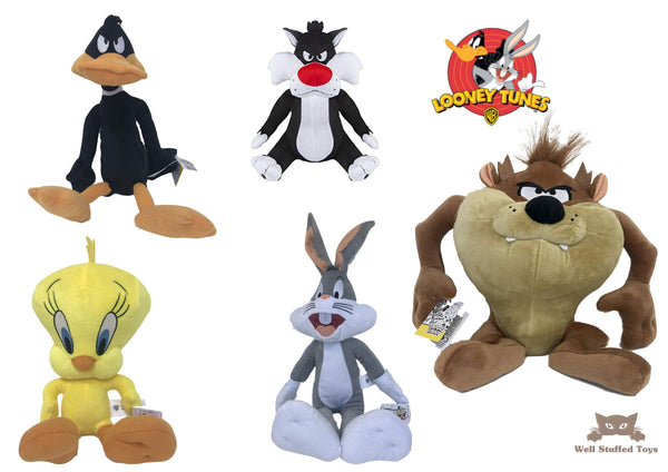 Official Looney Tunes Plush - Taz - Bugs Bunny - Daffy Duck - Tweety Pie