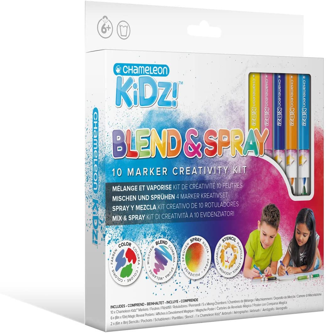 Chameleon Kidz Blendy Pens Blend & Spray Creativity Kits (4-24 Markers Kits)