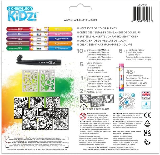 Chameleon Kidz Blendy Pens Blend & Spray Creativity Kits (4-24 Markers Kits)