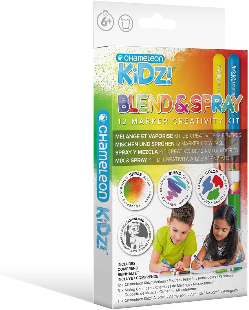 Chameleon Kidz Blendy Pens Blend & Spray Creativity Kits (4-24 Markers Kits)