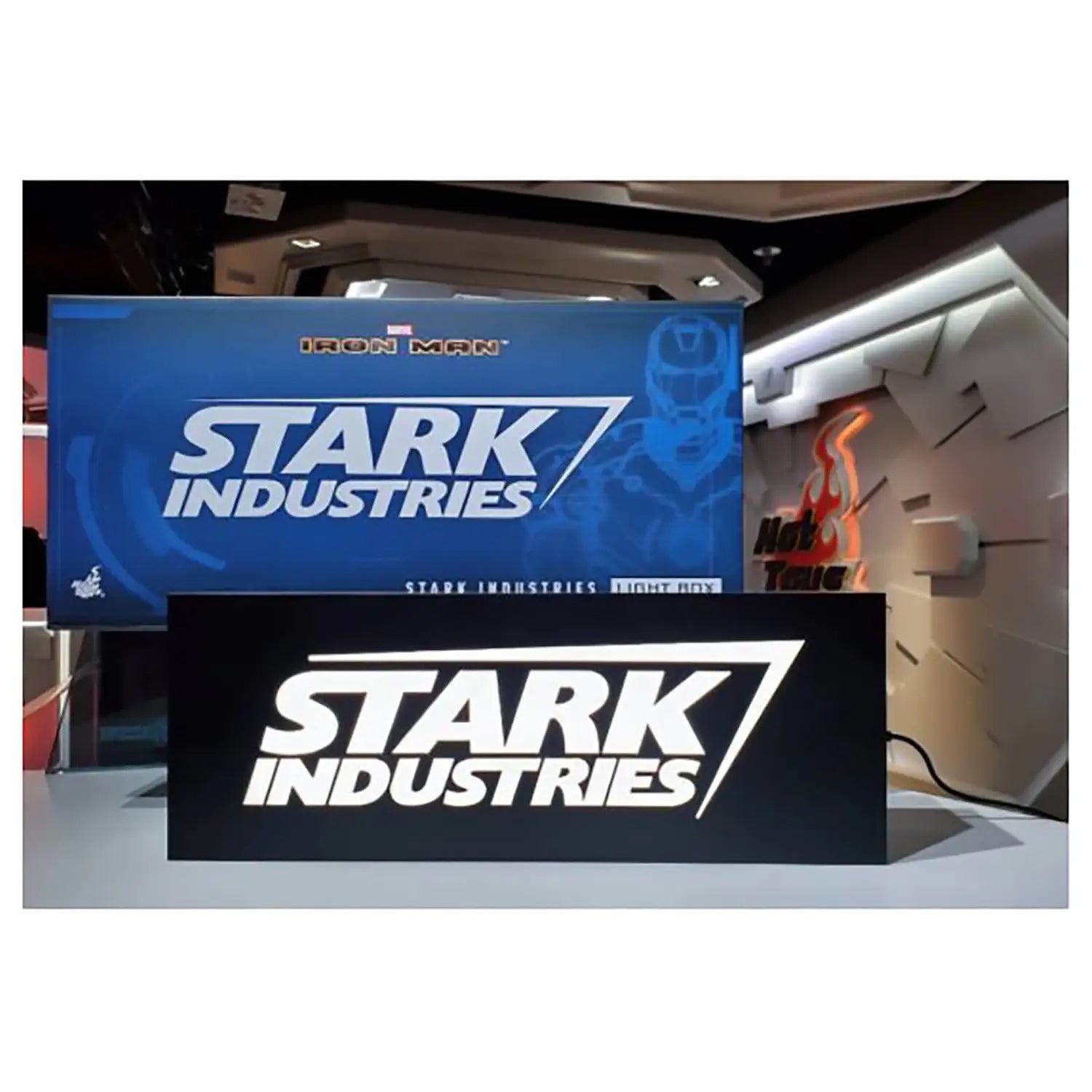 Hot Toys Stark Industries Logo Lightbox