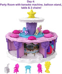 Polly Pocket GYW06 Birthday Cake Countdown for Birthday Week, Birthday Cake Shape & Package, 7 Play Areas, 25 Surprises, Multicolor