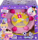 Polly Pocket GYW06 Birthday Cake Countdown for Birthday Week, Birthday Cake Shape & Package, 7 Play Areas, 25 Surprises, Multicolor