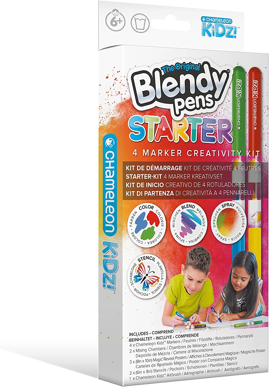 Chameleon Kidz Blendy Pens Blend & Spray Creativity Kits (4-24 Markers Kits) - 0