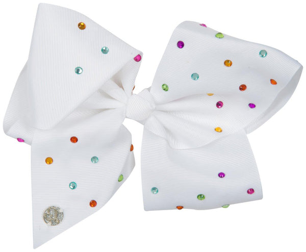 JoJo Siwa Double Bow Set - JJS-064 - White and Turquoise Unicorn Stars