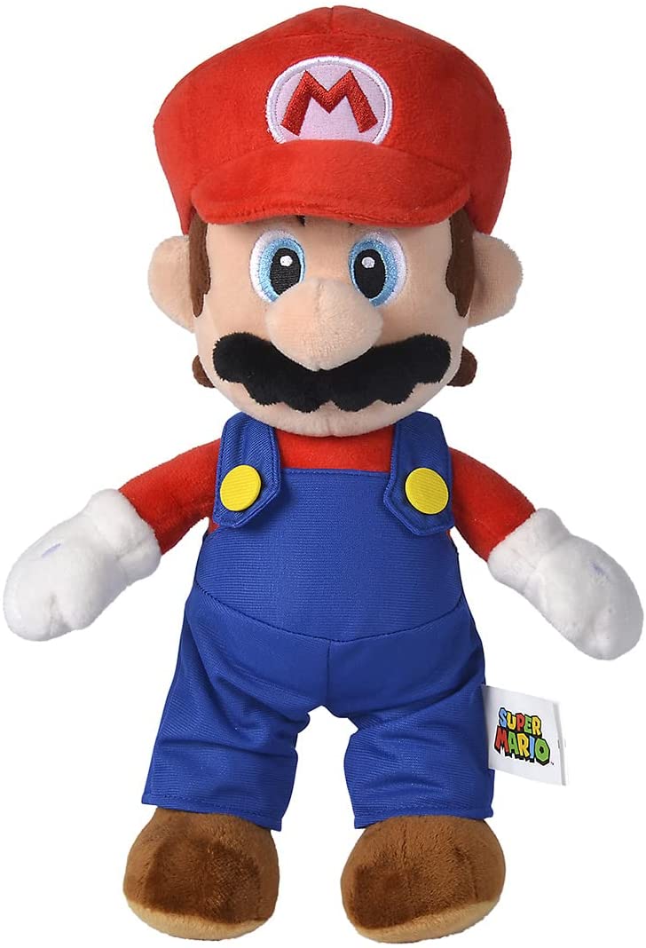 Simba Toys Official Super Mario Bros Soft Toy, Mario AND Luigi 30cm Set