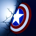 Marvel Captain America Shield 3d Wall Light