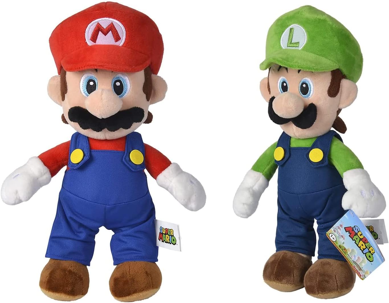 Official Simba Super Mario Plush, 20cm - Mario, Luigi, Yoshi, Toadstool