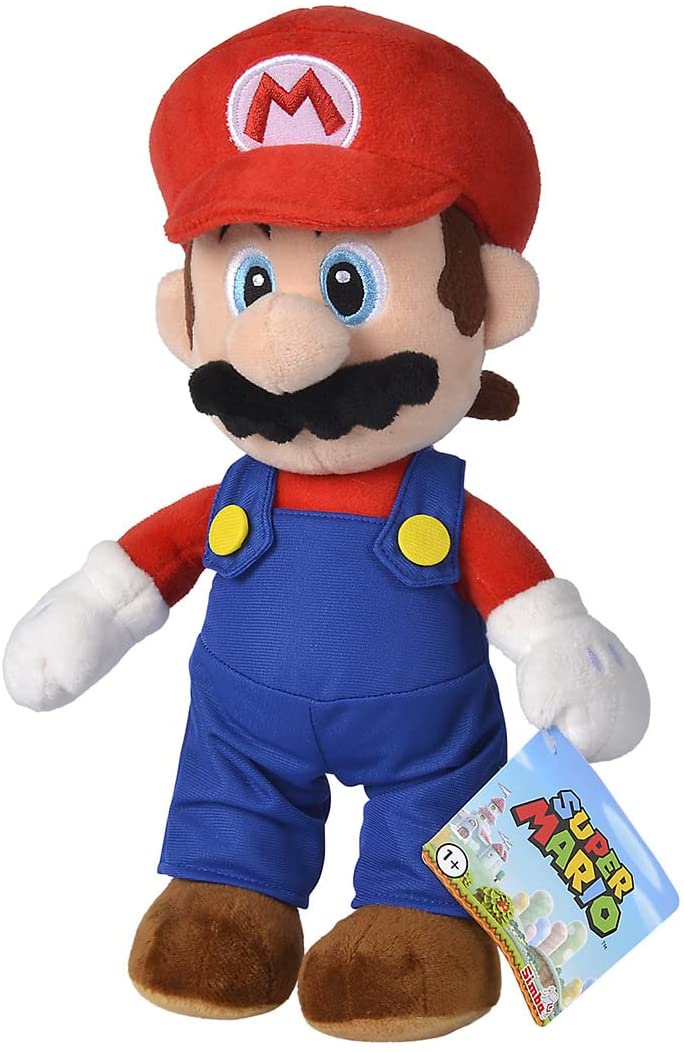 Simba Toys Official Super Mario Bros Soft Toy, Mario AND Luigi 30cm Set