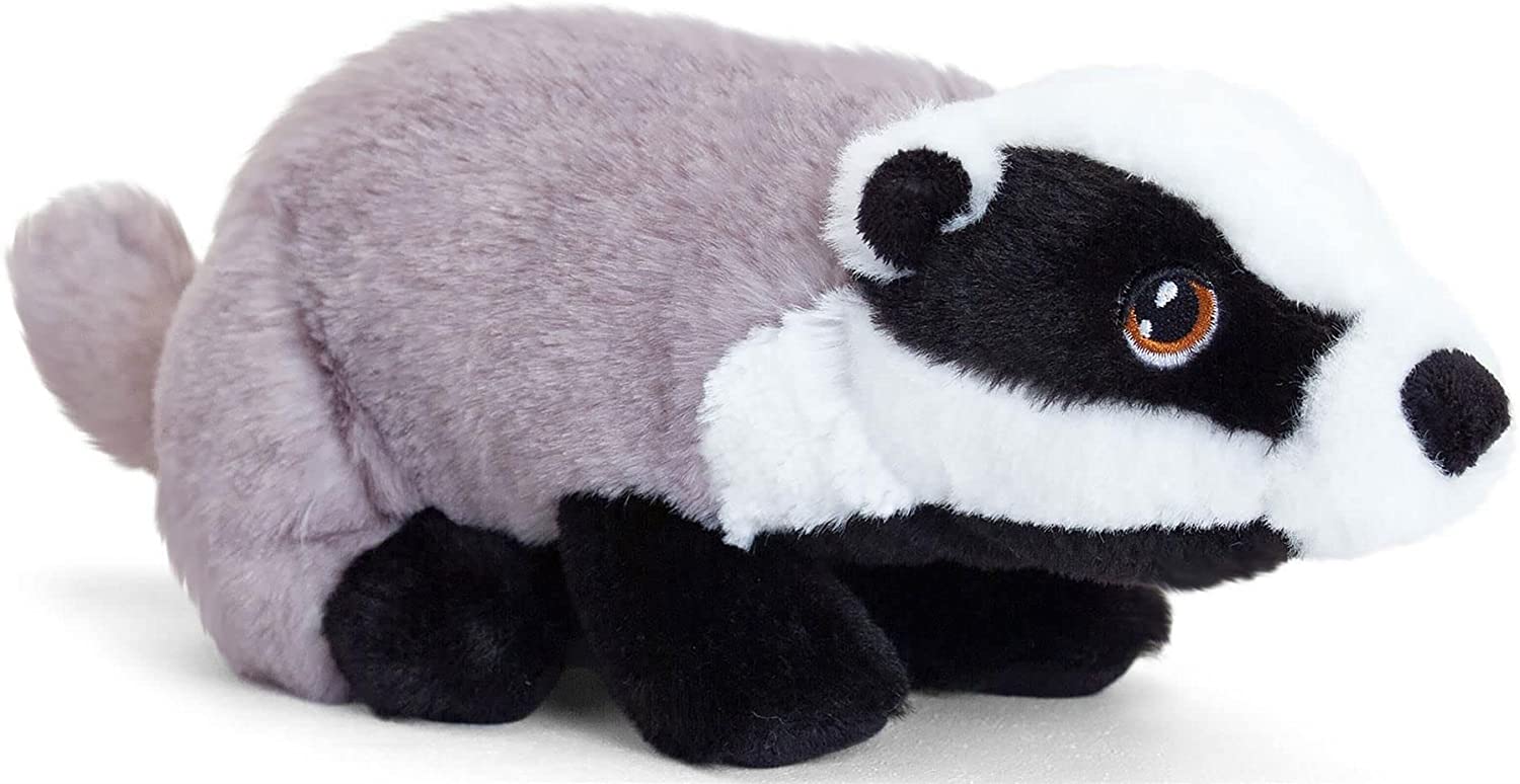 Badger Plush Toy 25cm - 100% Recycled Eco Soft Teddy - Keel Keeleco SE6700