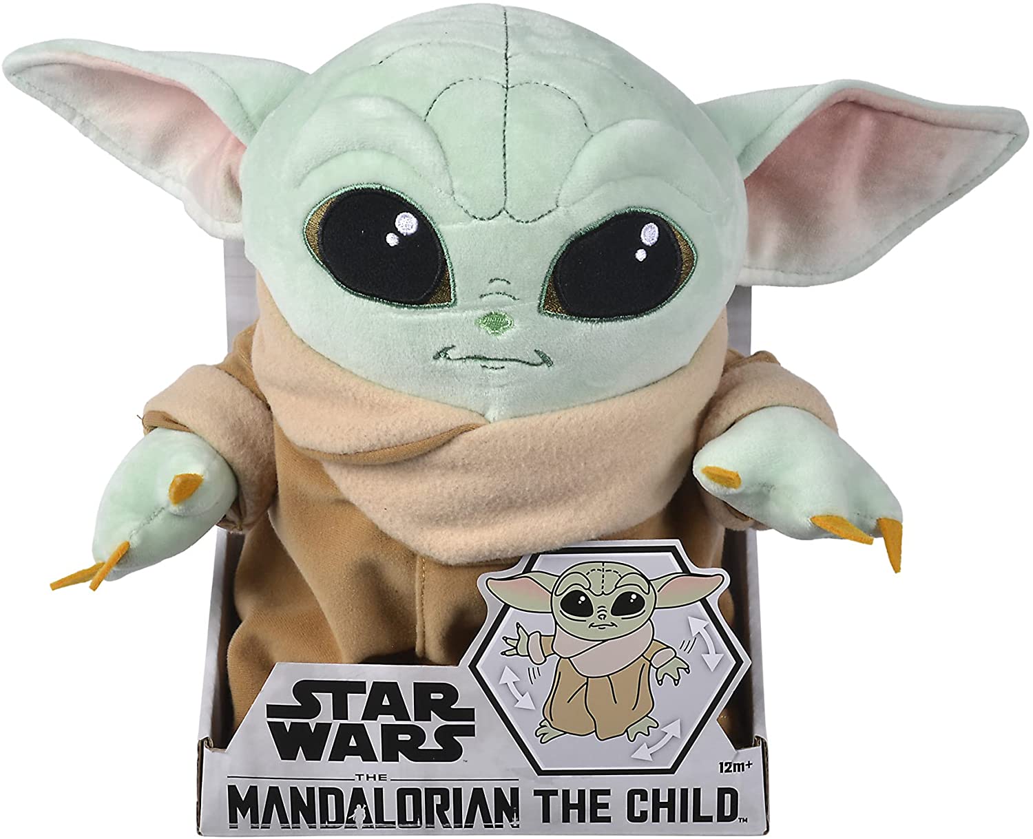 Simba 6315875802 The Child Baby Yoda 30cm Articulated Plush Toy in Display Box 30 cm - 0