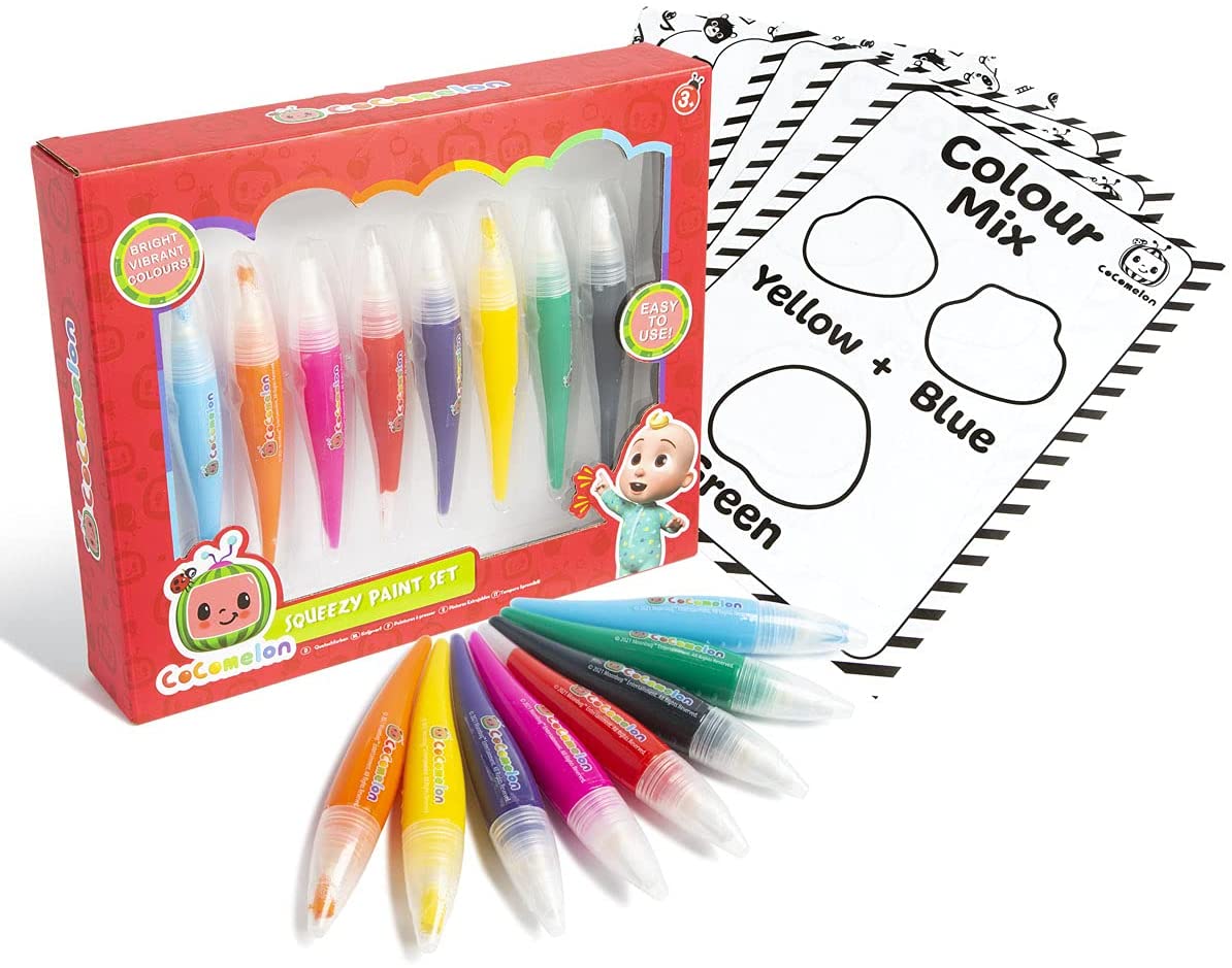 Cocomelon Squeezy Paint Set - 0