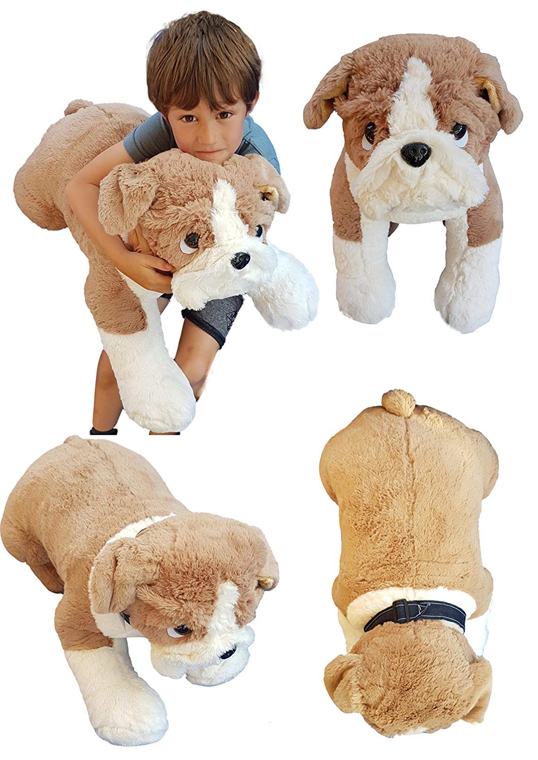 Deluxe Paws Extra Large Bulldog Plush Soft Toy 65cm