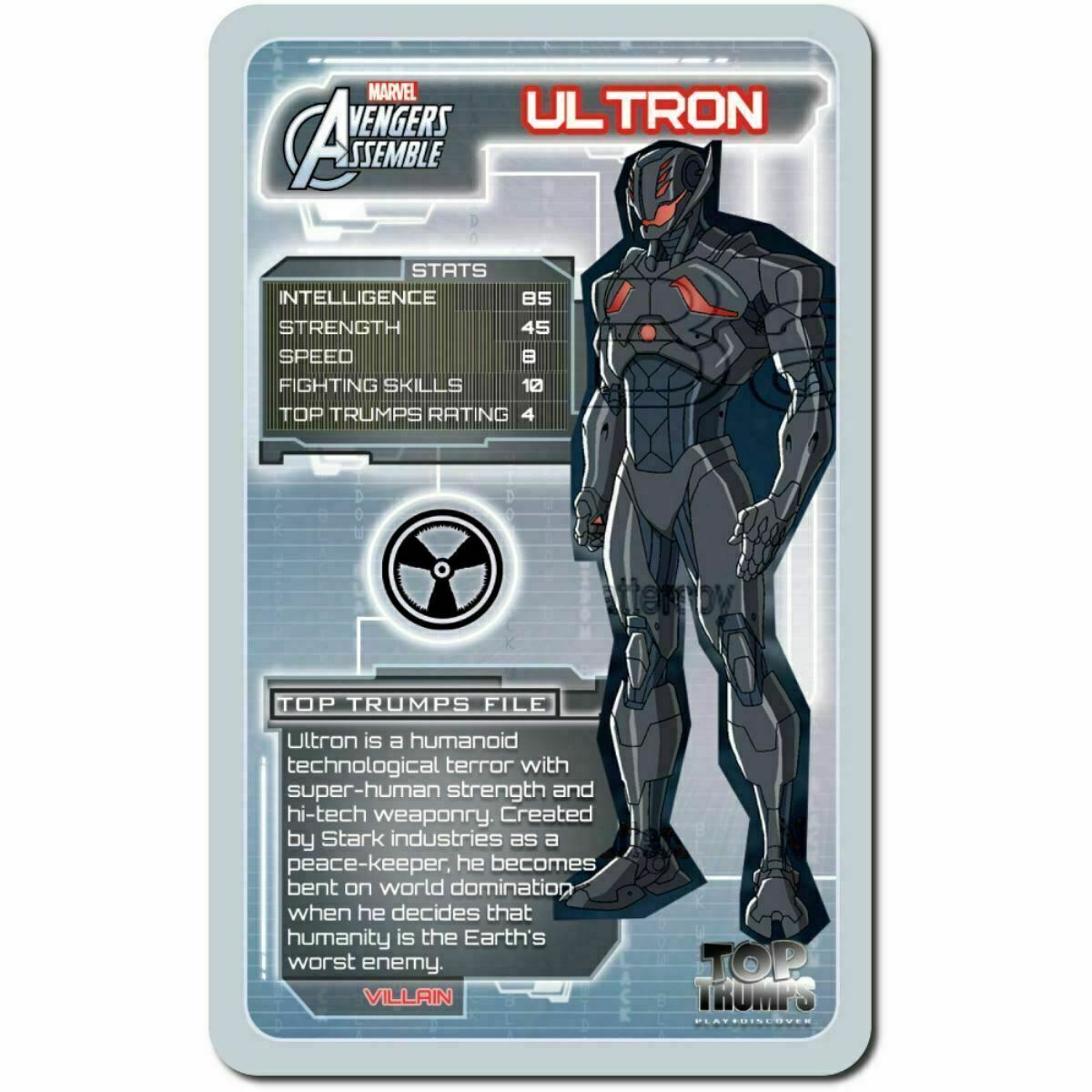 OFFICIAL MARVEL COMICS AVENGERS ASSEMBLE TOP TRUMPS PLAYING CARD GAME