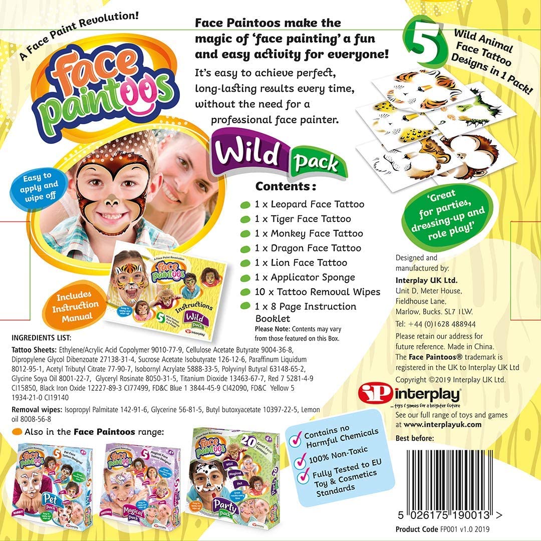 Face Paintoos FP001 Wild Pack Face Paint