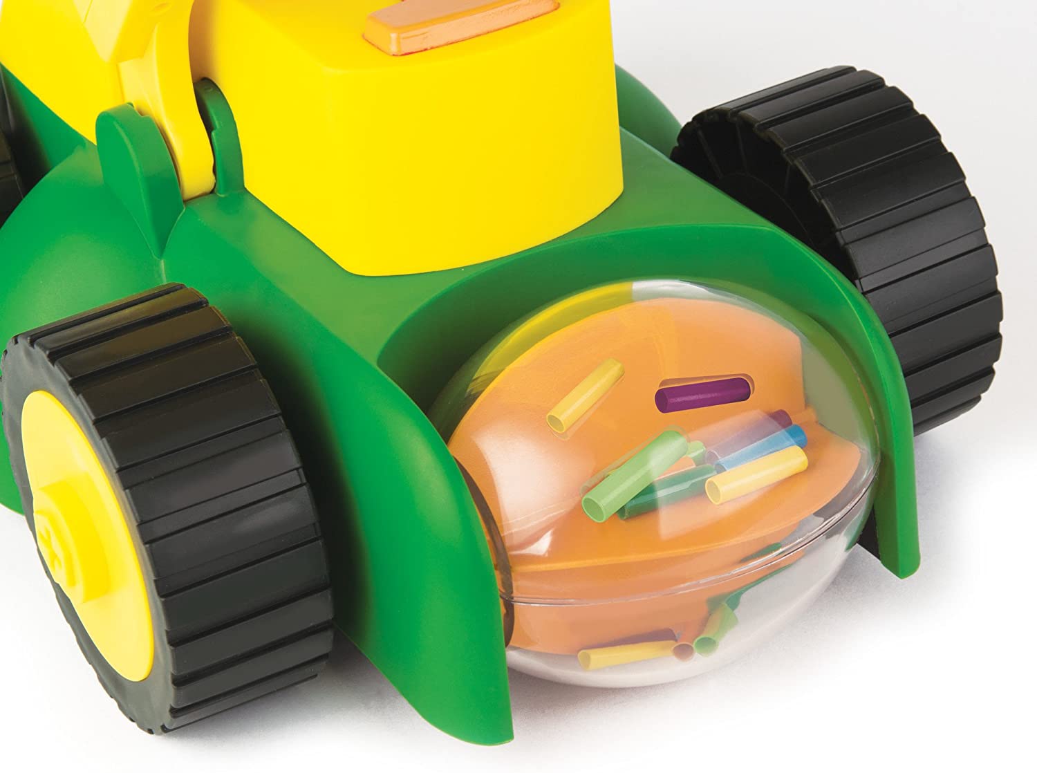 TOMY 35060 John Deere Electronic Lawn Mower, Toy for Kids, Green