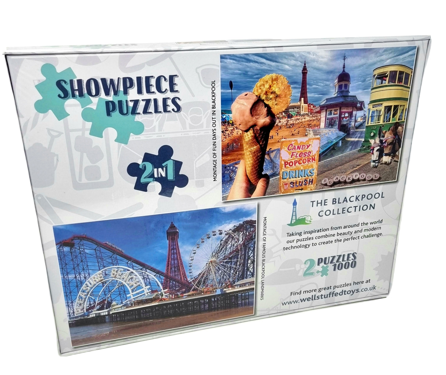 Showpiece Puzzles 2 x 1000 Piece Jigsaw Puzzle Collection- Blackpool - 0