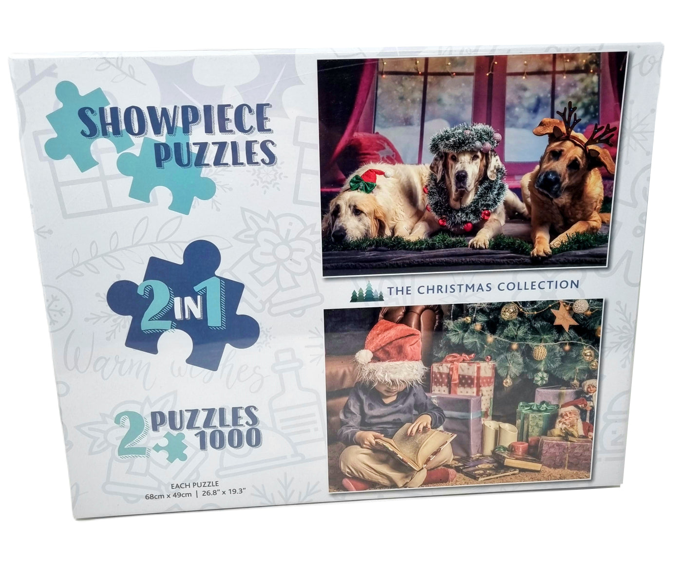 Showpiece Puzzles 2 x 1000 Piece Jigsaw Puzzle Collection - Christmas BOX DAMAGED