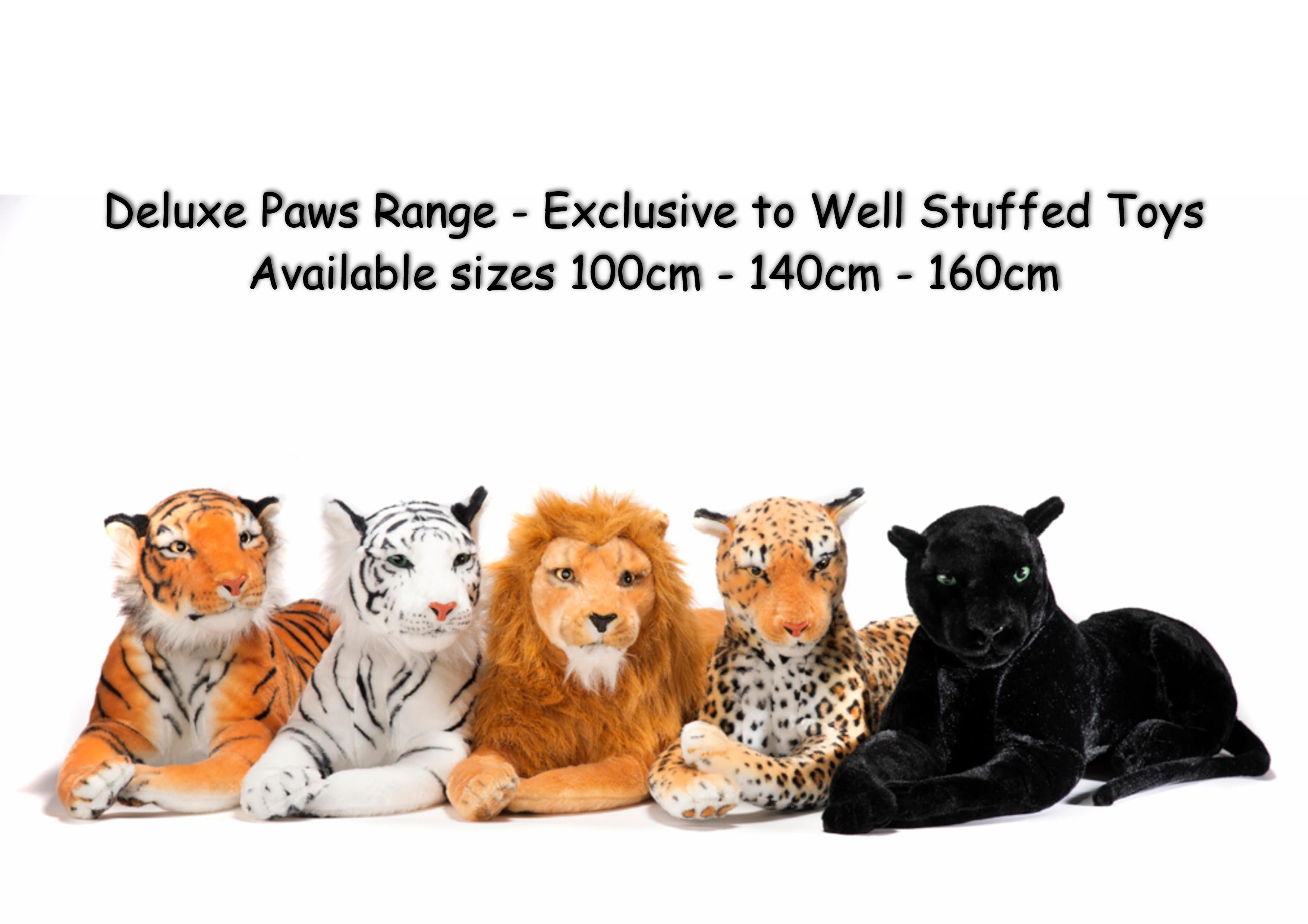 Deluxe Paws Realistic Large Panther Stuffed Soft Toy 140cm