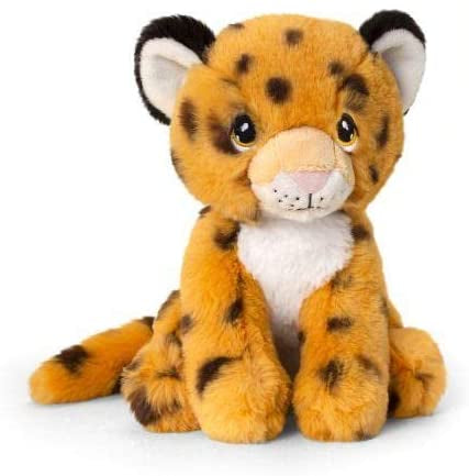 Cheetah Plush Toy Leopard - 100% Recycled Eco Soft Teddy - Keel Keeleco SE6232