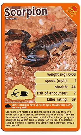 Deadliest Predators Top Trumps Card Game