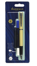 Waterman Allure Fountain Pen | Fine Nib | Blue Ink + Ink Eradicator | Pastel Colours