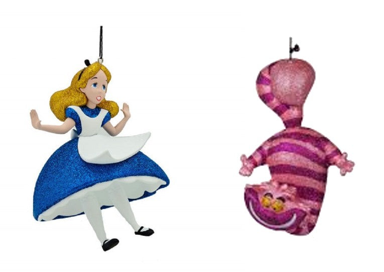 Disney Christmas Tree Decorations Baubles - Alice in Wonderland, Cheshire Cat