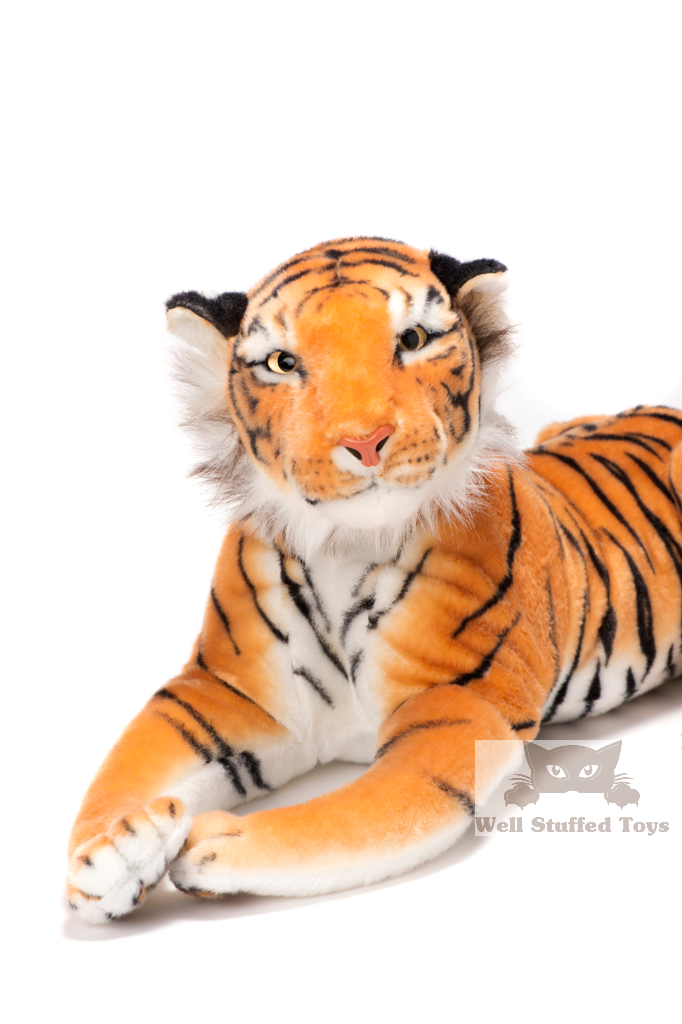 Deluxe Paws Medium Brown Tiger Stuffed Soft Plush 140cm