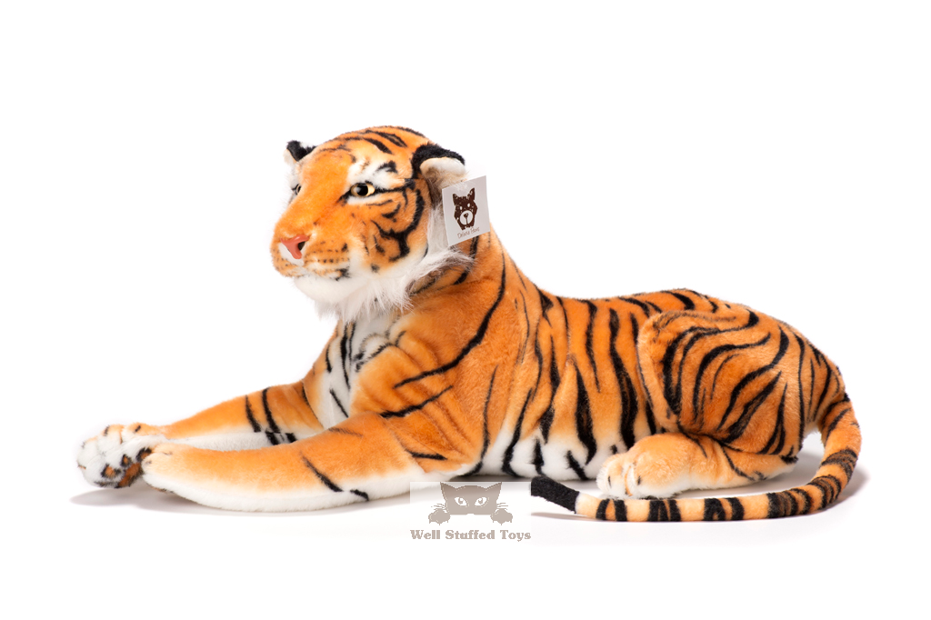 Deluxe Paws Medium Brown Tiger Stuffed Soft Plush 140cm