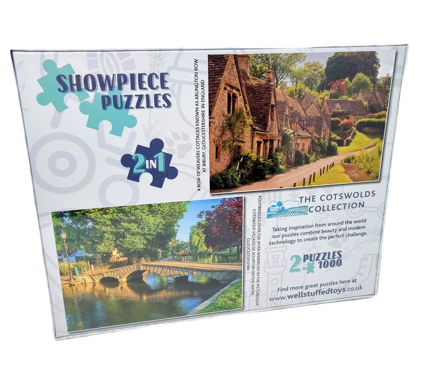 Showpiece Puzzles 2 x 1000 Piece Jigsaw Puzzle Collection- Cotswolds